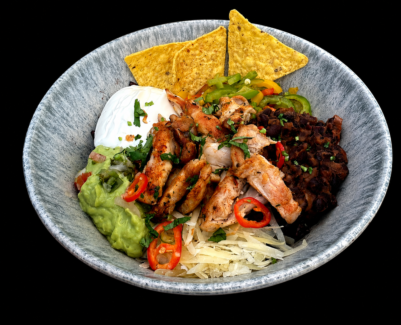 MEXICAN BURRITO BOWL W/ CHICKEN OR TOFU | 11,5 | 10,5 